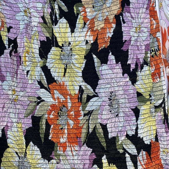 GUESS Gabby Off-The-Shoulder Smocked Dress SZ XXL - Picture 9 of 12